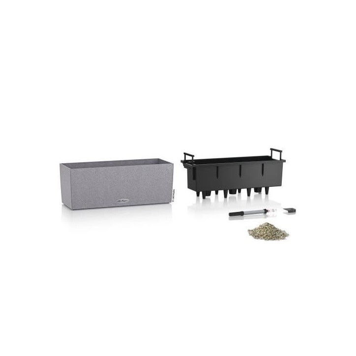 LECHUZA Jardiniere BALCONERA Stone 50 ALL-IN-ONE Gris LECHUZA Jardiniere BALCONERA Stone 50 ALL-IN-ONE Gris