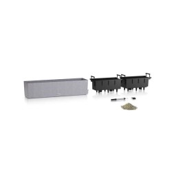LECHUZA Jardiniere - Balconera stone 80 - 79 x 19 x 19 cm - 12 L - Kit
