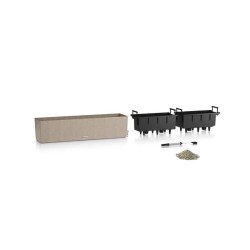LECHUZA Jardiniere BALCONERA Stone 80 ALL-IN-ONE Beige