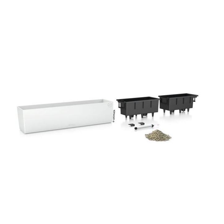 LECHUZA Jardiniere Balconera Color 80 ALL-IN-ONE blanc 15680 421458 LECHUZA Jardiniere Balconera Color 80 ALL-IN-ONE blanc 15680 421458