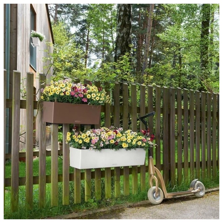 LECHUZA Jardiniere Balconera Color 80 ALL-IN-ONE blanc 15680 421458 LECHUZA Jardiniere Balconera Color 80 ALL-IN-ONE blanc 15680 421458