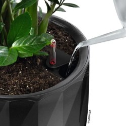 LECHUZA Pot de fleur - Diamante Premium - Ø 40 cm × 75 cm - Kit comp