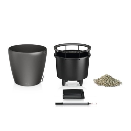 Kit complet - Classico Premium - Anthracite métallisé - Ø 21 cm - Hauteur 20 cm - 3 L de capacité