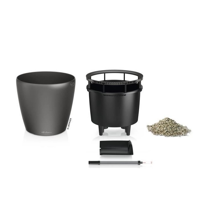 Kit complet - Classico Premium - Anthracite métallisé - Ø 21 cm - Hauteur 20 cm - 3 L de capacité Kit complet - Classico Premium - Anthracite métallisé - Ø 21 cm - Hauteur 20 cm - 3 L de capacité
