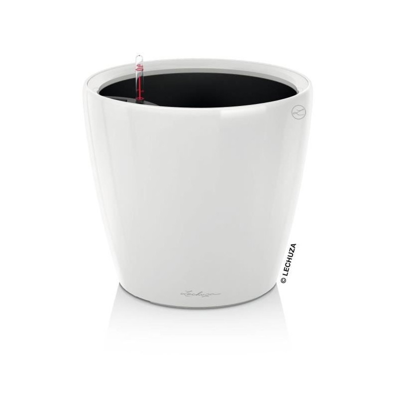 Jardiniere - LECHUZA - Classico 35 LS ALL-IN-ONE - Blanc brillant - Sy