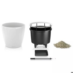 Jardiniere - LECHUZA - Classico 35 LS ALL-IN-ONE - Blanc brillant - Sy