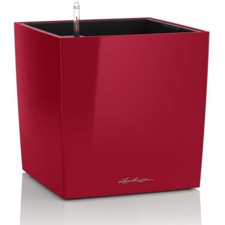 LECHUZA Pot de fleur - Cube Premium 40 - 39,0 x 39,0 x 40 cm - Kit com