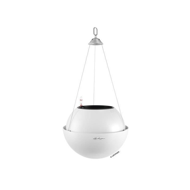 LECHUZA Jardiniere suspendue BOLA Color 32 ALL-IN-ONE Blanc 443305 LECHUZA Jardiniere suspendue BOLA Color 32 ALL-IN-ONE Blanc 443305
