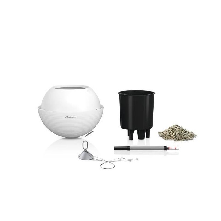 LECHUZA Jardiniere suspendue BOLA Color 32 ALL-IN-ONE Blanc 443305 LECHUZA Jardiniere suspendue BOLA Color 32 ALL-IN-ONE Blanc 443305