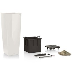 LECHUZA Pot de fleurs - Cubico Alto 40 All-in-one - 39,5 x 39,5 x 105