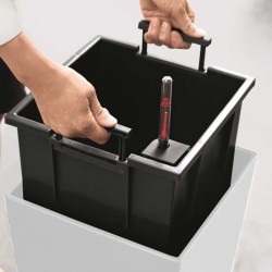 LECHUZA Pot de fleurs - Cubico Alto 40 All-in-one - 39,5 x 39,5 x 105