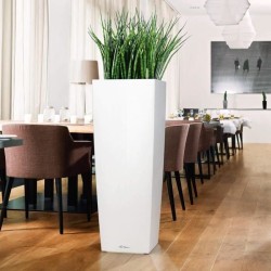 LECHUZA Pot de fleurs Cubico Alto 40 ALL-IN-ONE - 40 x 40 x 105 cm - 1