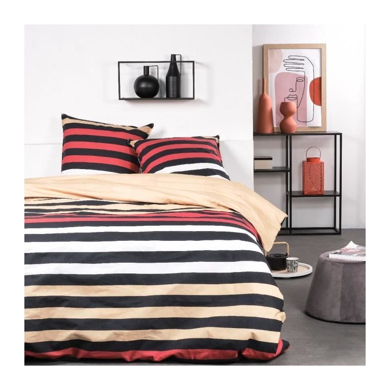Parure de lit - TODAY Sunshine - 240x260 cm - 2 personnes - coton impr Parure de lit - TODAY Sunshine - 240x260 cm - 2 personnes - coton impr