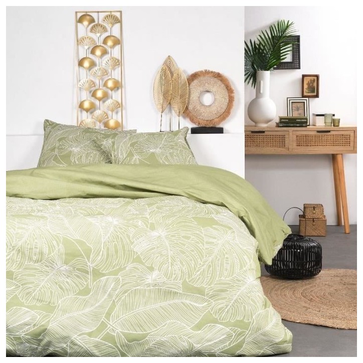 Parure de lit - TODAY Sunshine - 240x220 cm - 2 personnes - coton imprimé floral Parure de lit - TODAY Sunshine - 240x220 cm - 2 personnes - coton imprimé floral