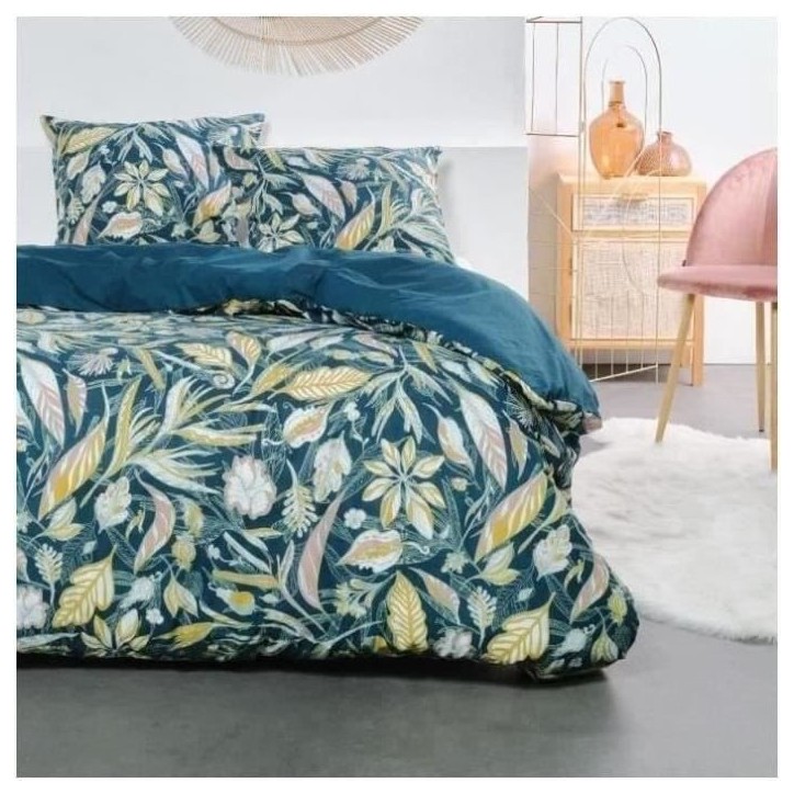 Parure de lit - TODAY Sunshine - 240x220 cm - 2 personnes - coton imprimé floral