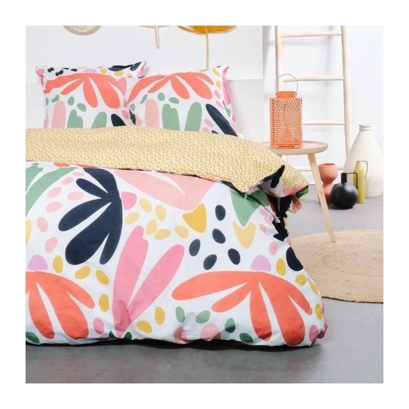 Parure de lit - TODAY Sunshine - 240x220 cm - 2 personnes - coton impr Parure de lit - TODAY Sunshine - 240x220 cm - 2 personnes - coton impr