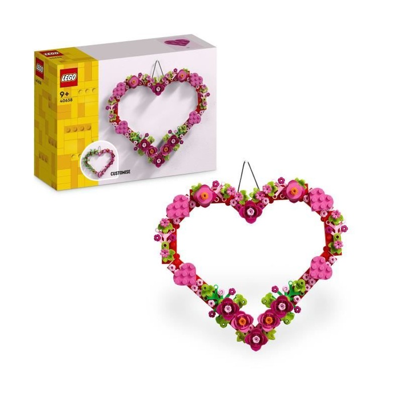 LEGO 40638 Décoration en Forme de Coeur - Jouet Pour Enfants de 9 Ans