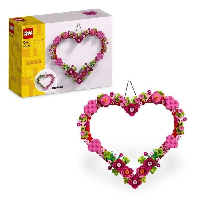 LEGO 40638 Décoration en Forme de Coeur - Jouet Pour Enfants de 9 Ans et Plus LEGO 40638 Décoration en Forme de Coeur - Jouet Pour Enfants de 9 Ans et Plus