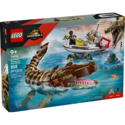 Jouet de construction - LEGO - 76974 - Bateau en mission - Mosasaure -