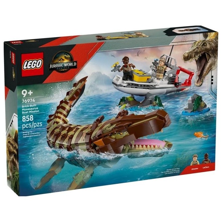 Jouet de construction - LEGO - 76974 - Bateau en mission - Mosasaure - 858 pieces Jouet de construction - LEGO - 76974 - Bateau en mission - Mosasaure - 858 pieces