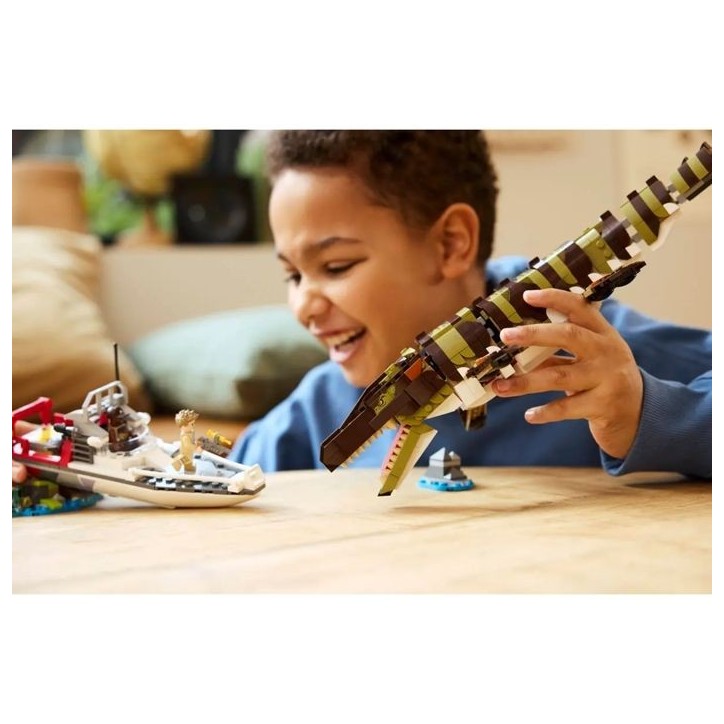 Jouet de construction - LEGO - 76974 - Bateau en mission - Mosasaure - 858 pieces Jouet de construction - LEGO - 76974 - Bateau en mission - Mosasaure - 858 pieces