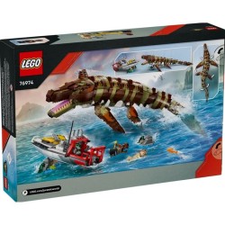 Jouet de construction - LEGO - 76974 - Bateau en mission - Mosasaure -