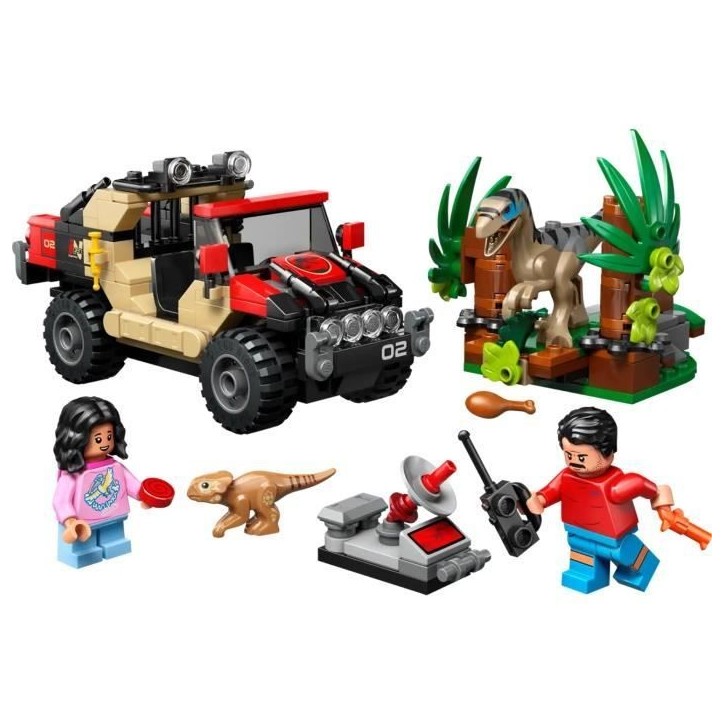 Jeu de construction - LEGO - 76972 - Jurassic World - Vélociraptor - 285 pieces - 4x4 Jeu de construction - LEGO - 76972 - Jurassic World - Vélociraptor - 285 pieces - 4x4