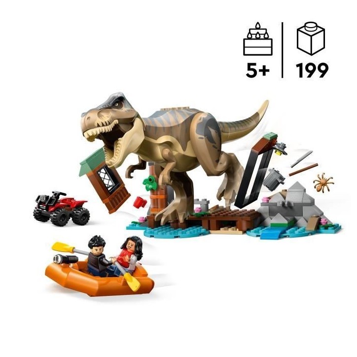 Jeu de construction - LEGO - 76975 - Jurassic World - T. rex - 199 pieces - a monter soi-meme Jeu de construction - LEGO - 76975 - Jurassic World - T. rex - 199 pieces - a monter soi-meme