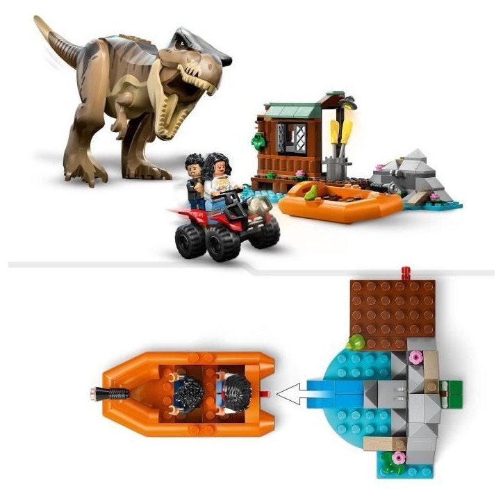 Jeu de construction - LEGO - 76975 - Jurassic World - T. rex - 199 pieces - a monter soi-meme Jeu de construction - LEGO - 76975 - Jurassic World - T. rex - 199 pieces - a monter soi-meme