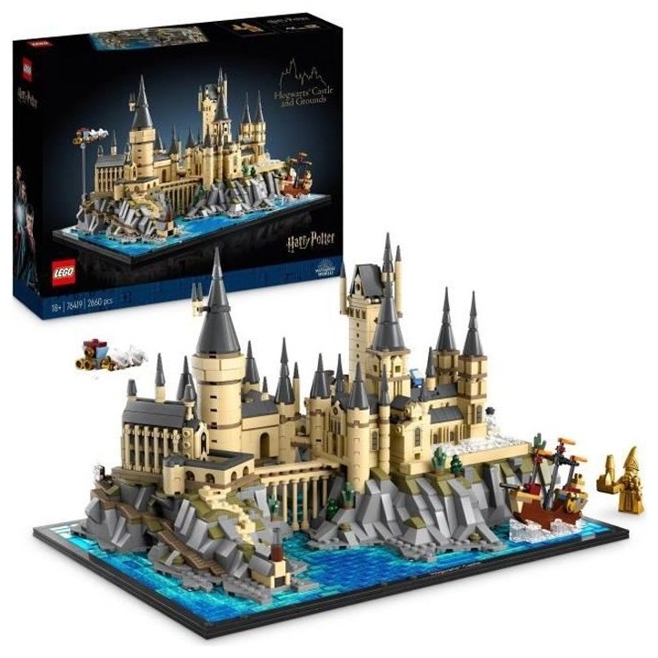 LEGO Harry Potter 76419 Le Château et le Domaine de Poudlard, Maquette a Construire pour Adultes, Incluant les Lieux Iconiques