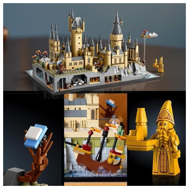 LEGO Harry Potter 76419 Le Château et le Domaine de Poudlard, Maquette a Construire pour Adultes, Incluant les Lieux Iconiques