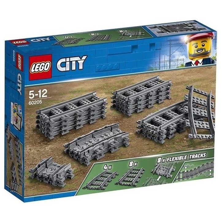 LEGO City 60205 Pack de Rails LEGO City 60205 Pack de Rails
