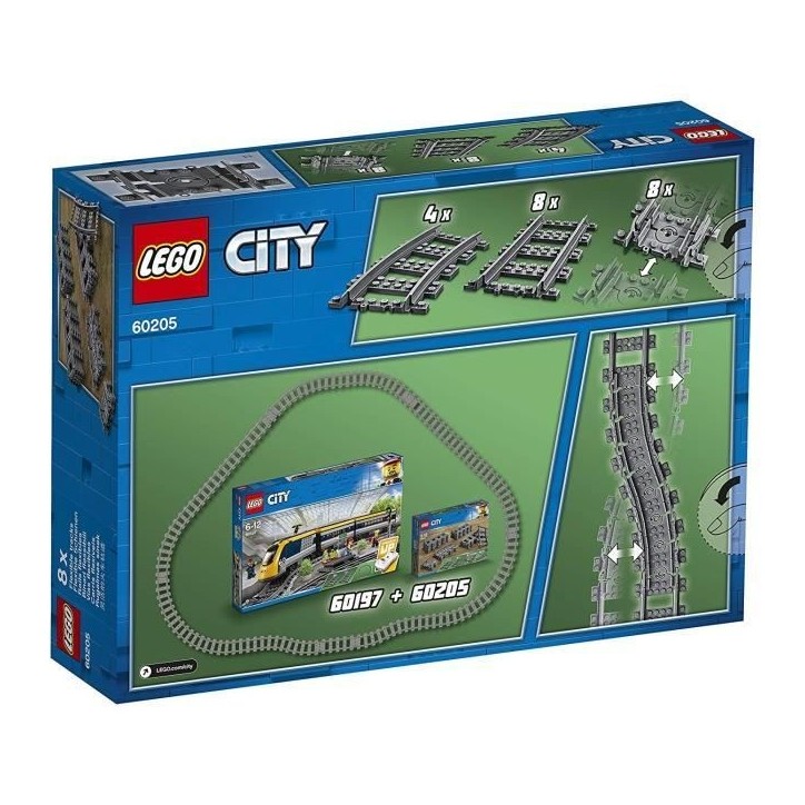 LEGO City 60205 Pack de Rails LEGO City 60205 Pack de Rails