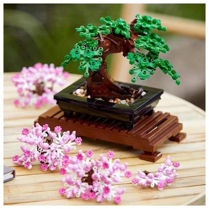 LEGO Icons 10281 Bonsai, Construction, Fleurs Décoratives, Kit Bonsai, Plantes et Arbre, LEGO Botanical Collection, pour Adulte