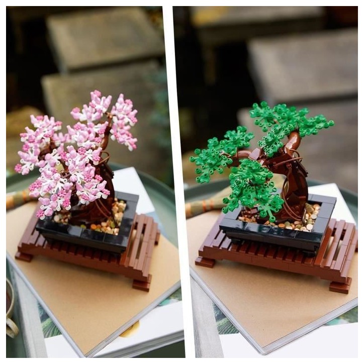 LEGO Icons 10281 Bonsai, Construction, Fleurs Décoratives, Kit Bonsai, Plantes et Arbre, LEGO Botanical Collection, pour Adulte