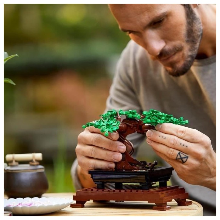 LEGO Icons 10281 Bonsai, Construction, Fleurs Décoratives, Kit Bonsai, Plantes et Arbre, LEGO Botanical Collection, pour Adulte