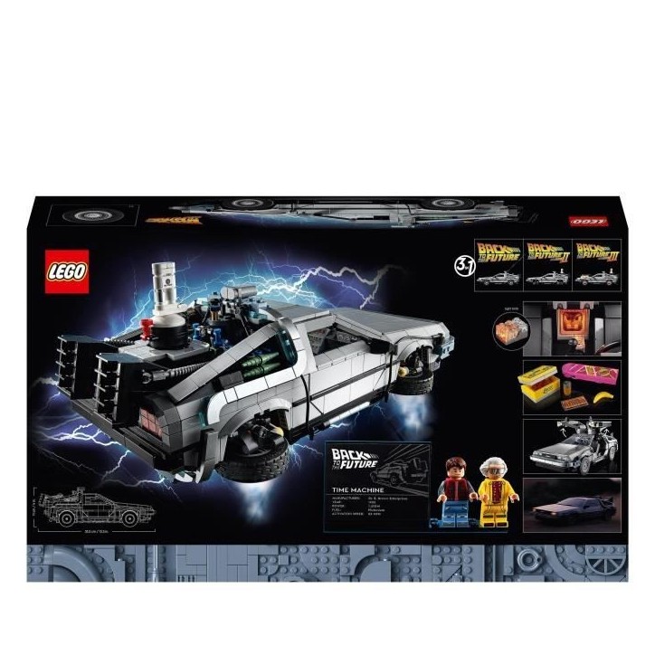 LEGO 10300 Exclu Cdiscount La machine a remonter le temps de Retour vers le futur