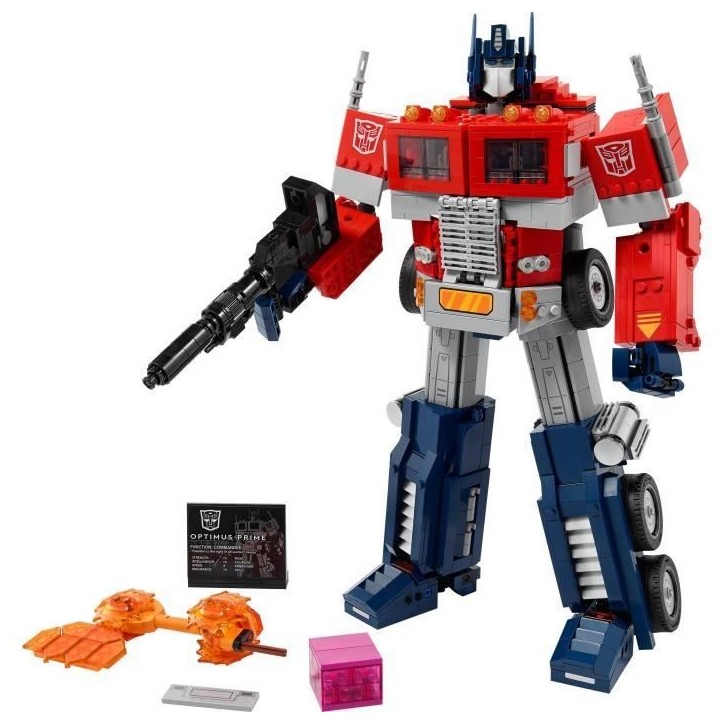 LEGO ICONS™ 10302 Optimus Prime, Figurine Autobot Robot de Transformers, Maquette Camion, Adulte