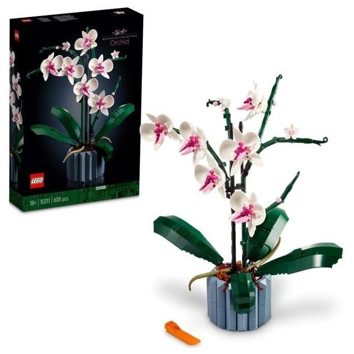 LEGO Icons 10311 L'Orchidée Plantes de Fleurs Artificielles d'Intérieur, Décoration de Maison LEGO Icons 10311 L'Orchidée Plantes de Fleurs Artificielles d'Intérieur, Décoration de Maison