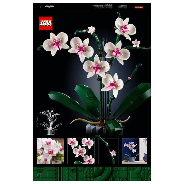 LEGO Icons 10311 L'Orchidée Plantes de Fleurs Artificielles d'Intérieur, Décoration de Maison LEGO Icons 10311 L'Orchidée Plantes de Fleurs Artificielles d'Intérieur, Décoration de Maison