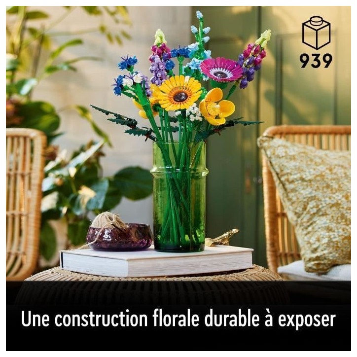 LEGO Icons 10313 Bouquet de Fleurs Sauvages, Plantes Artificielles avec Coquelicots, pour Adultes LEGO Icons 10313 Bouquet de Fleurs Sauvages, Plantes Artificielles avec Coquelicots, pour Adultes