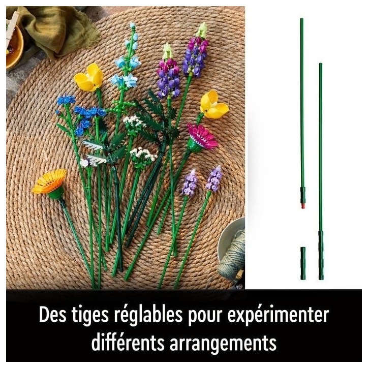 LEGO Icons 10313 Bouquet de Fleurs Sauvages, Plantes Artificielles avec Coquelicots, pour Adultes LEGO Icons 10313 Bouquet de Fleurs Sauvages, Plantes Artificielles avec Coquelicots, pour Adultes