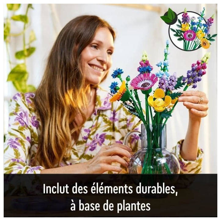 LEGO Icons 10313 Bouquet de Fleurs Sauvages, Plantes Artificielles avec Coquelicots, pour Adultes LEGO Icons 10313 Bouquet de Fleurs Sauvages, Plantes Artificielles avec Coquelicots, pour Adultes
