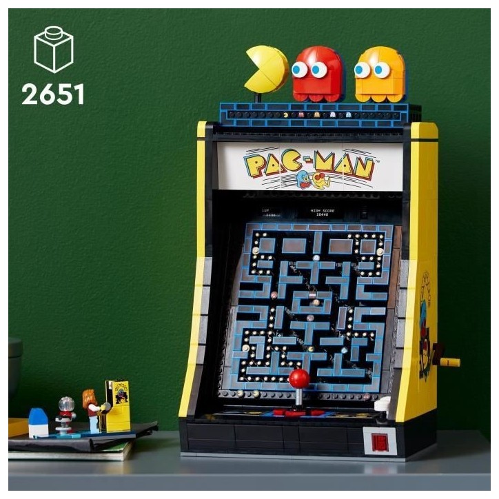 LEGO 10323 Exclu Cdiscount Icons Jeu d'Arcade PAC-MAN, Maquette pour Adultes a Construire, Machine de Jeu avec des Personnages LEGO 10323 Exclu Cdiscount Icons Jeu d'Arcade PAC-MAN, Maquette pour Adultes a Construire, Machine de Jeu avec des Personnages