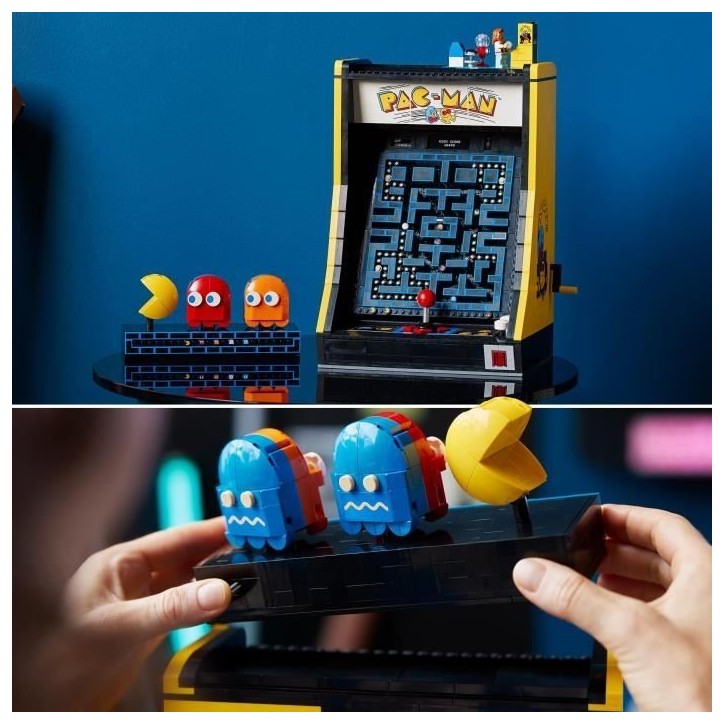 LEGO 10323 Exclu Cdiscount Icons Jeu d'Arcade PAC-MAN, Maquette pour Adultes a Construire, Machine de Jeu avec des Personnages LEGO 10323 Exclu Cdiscount Icons Jeu d'Arcade PAC-MAN, Maquette pour Adultes a Construire, Machine de Jeu avec des Personnages