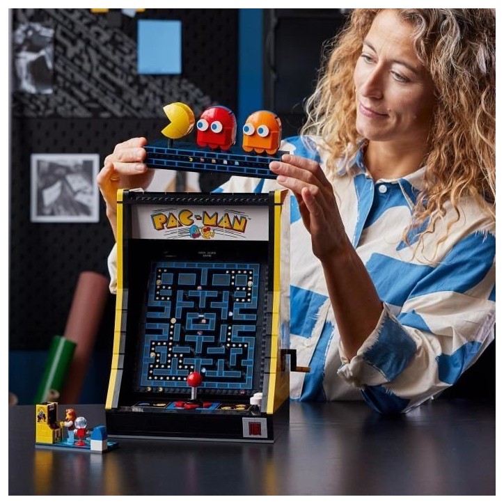 LEGO 10323 Exclu Cdiscount Icons Jeu d'Arcade PAC-MAN, Maquette pour Adultes a Construire, Machine de Jeu avec des Personnages LEGO 10323 Exclu Cdiscount Icons Jeu d'Arcade PAC-MAN, Maquette pour Adultes a Construire, Machine de Jeu avec des Personnages
