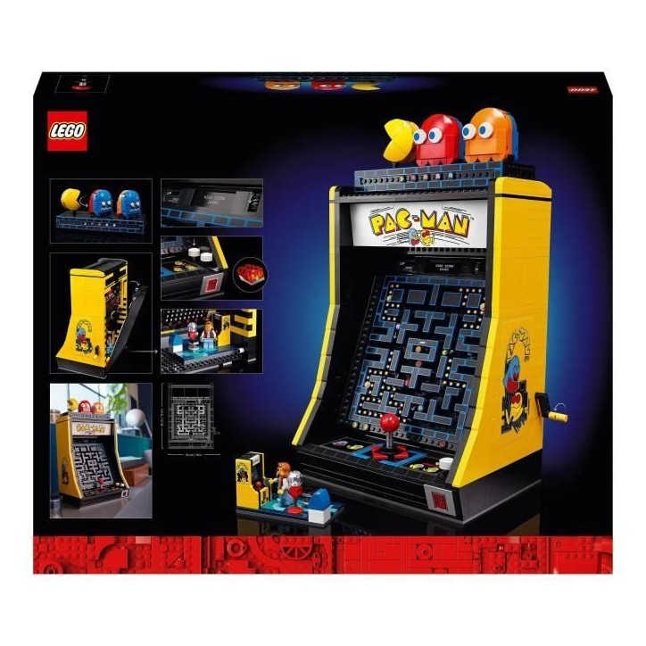 LEGO 10323 Exclu Cdiscount Icons Jeu d'Arcade PAC-MAN, Maquette pour Adultes a Construire, Machine de Jeu avec des Personnages LEGO 10323 Exclu Cdiscount Icons Jeu d'Arcade PAC-MAN, Maquette pour Adultes a Construire, Machine de Jeu avec des Personnages