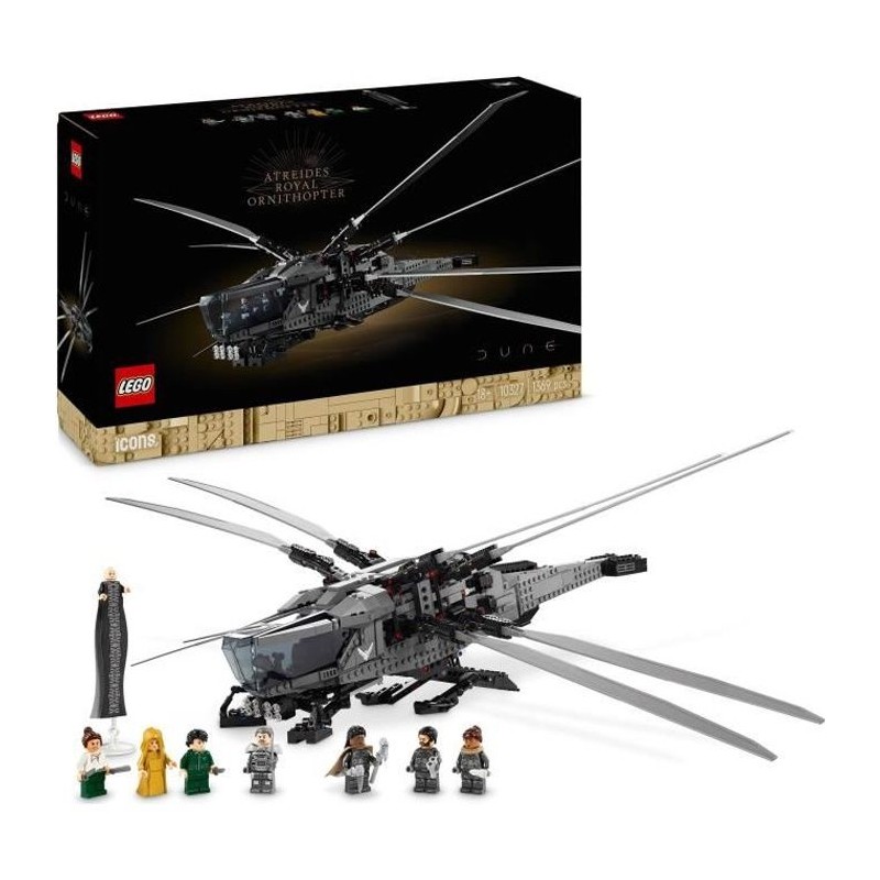 LEGO Icons Dune Atreides Royal Ornithopter, Set de Collection pour Adu