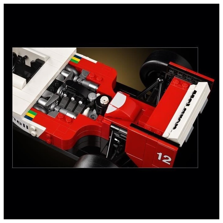 LEGO Icons 10330 McLaren MP4/4 et Ayrton Senna, Set Modele Réduit de Voiture pour Adultes