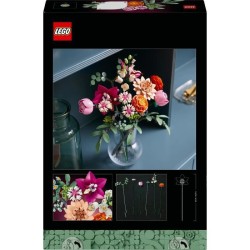 LEGO Botanique 10342 Le joli bouquet de fleurs roses - Set de construc